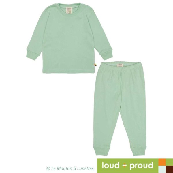 pyjama coton bio enfant loud+proud