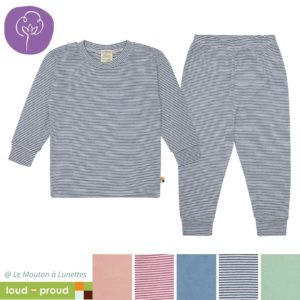 pyjama coton bio enfant loud+proud