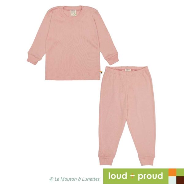 pyjama coton bio enfant loud+proud