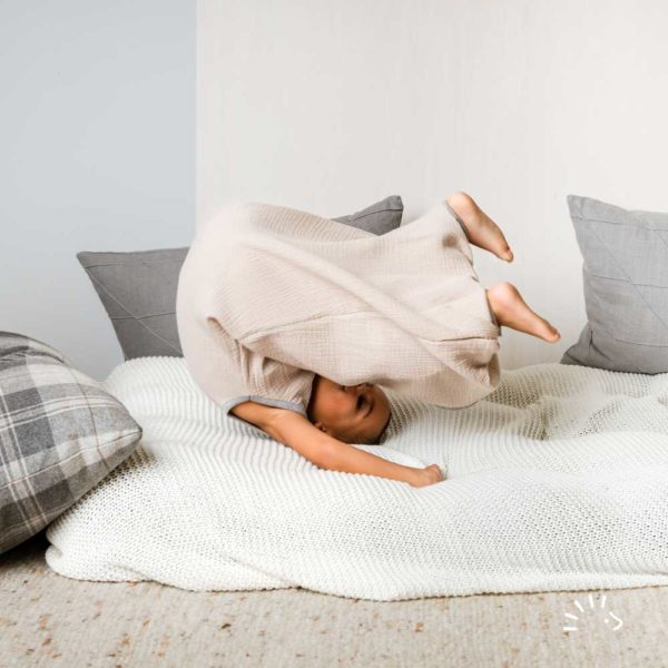 gigoteuse été à pieds pour bébé et enfant sac de couchage en mousseline de coton bio popolini iobio