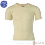 tshirt mérinos enfant manches courtes écru engel natur