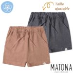 short en lin enfant matona beige rosé rosewood