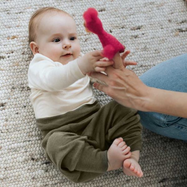 "Le BON DUO" en laine mérinos et soie - Body et pantalon bébé - LOCATION – Image 2
