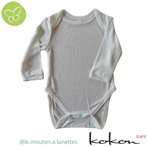 Body bébé en soie manches longues- Kokon Zwo