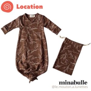 location gigoteuse nouée thais minabulle coton bio pour bébé dès la naissance le mouton à lunettes