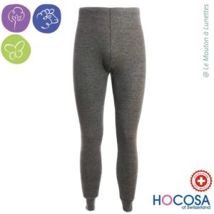 leggings hocosa en coton laine et soie pantalon collants sans pieds pour femme - sous-vêtement bio sain écologique confortable