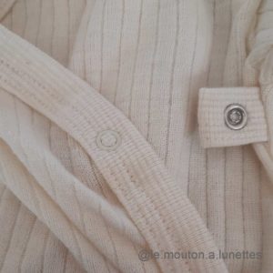 body croisé bébé cosilana en coton laine soie - laine mérinos et coton bio pour nouveau-né