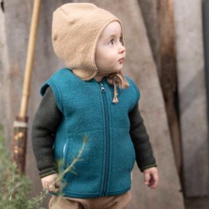 veste sans manches disana enfant en laine bouillie bio mérinos