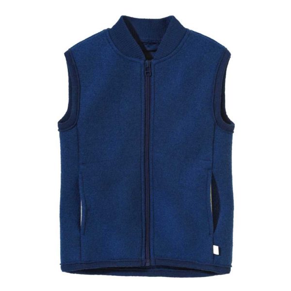 Veste sans manches en laine bouillie bio enfant - Nouveauté DISANA – Image 7