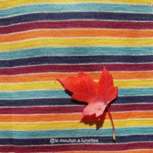 tricot laine et soie multicolore engel natur rayures arc en ciel laine mérinos bio le mouton à lunettes
