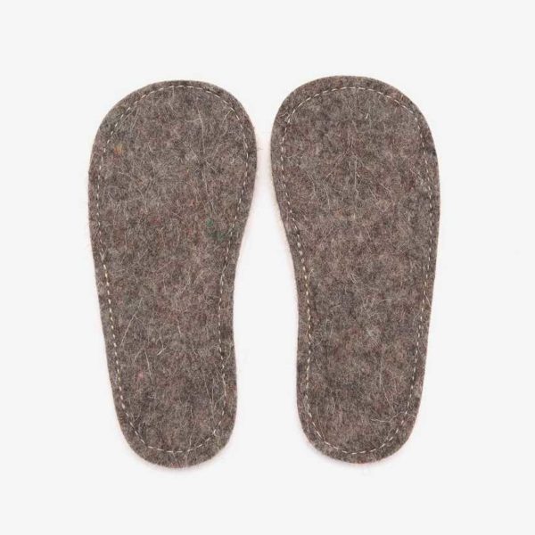 semelles en laine barefoot double face semelles chaudes isolantes pour chaussures minimalistes en laine feutrée et laine polaire