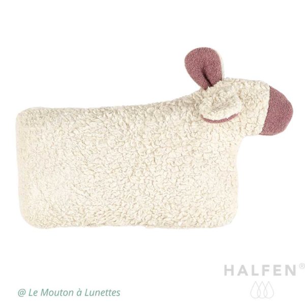 Coussin doudou mouton en laine et coton bio - HALFEN Strickerei – Image 6