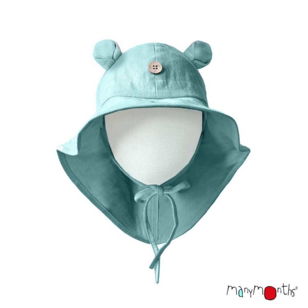 Chapeau évolutif avec oreilles d'ourson en chanvre et coton bio - ManyMonths – Image 7