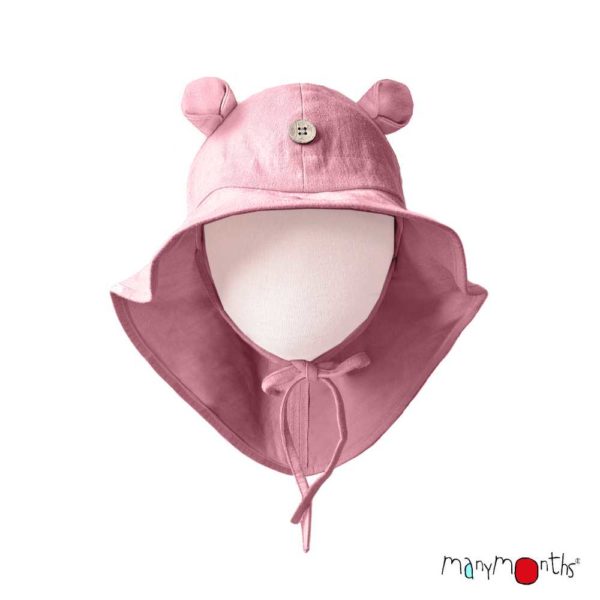 Chapeau évolutif avec oreilles d'ourson en chanvre et coton bio - ManyMonths – Image 8