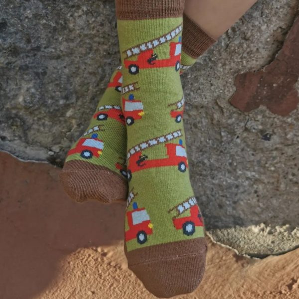 Chaussettes Pompiers en coton bio - pointures 19 à 34 - Fräulein Prusselise – Image 2