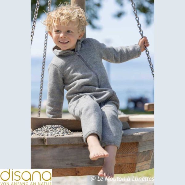 Combinaison bébé DISANA en fine laine bouillie bio 4 saisons – Image 2
