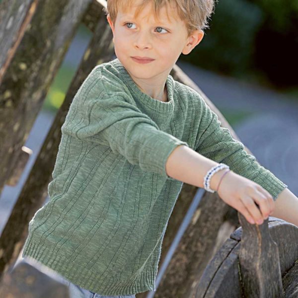 Pullover en lin et coton bio enfant DISANA - Nouveauté ! – Image 2