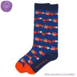 Fraulein Prusselise chaussettes hautes coton bio enfant motifs renards