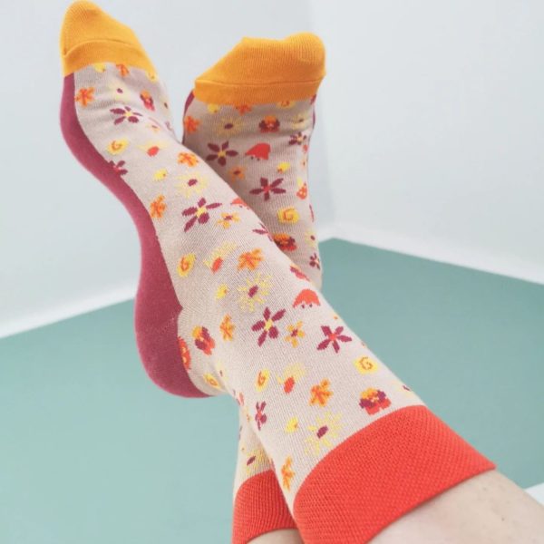 Chaussettes en coton bio "Flower power" - pointures 19 à 34 - Fräulein Prusselise – Image 3